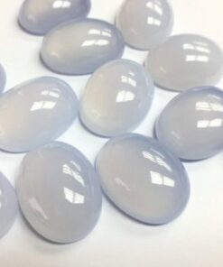 10x12mm blue chalcedony oval