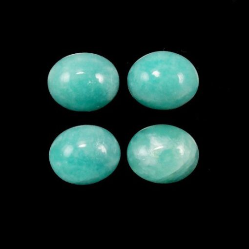 12x10mm Natural Amazonite Smooth Oval Cabochon