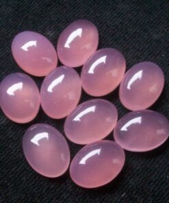10x12mm pink chalcedony oval
