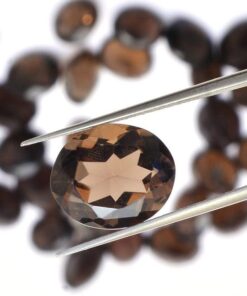 10x12mm smoky quartz oval cut