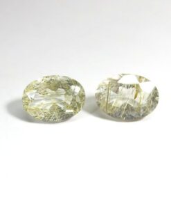 10x12mm golden rutile oval cut