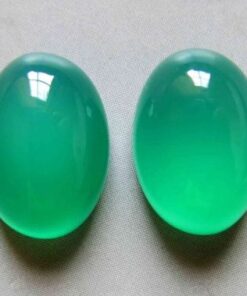 10x14mm green chalcedony oval