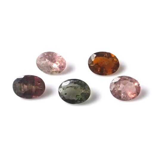 10x14mm multi tourmaline oval cut