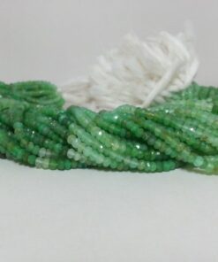 chrysoprase faceted beads
