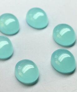 4x3mm aqua chalcedony oval