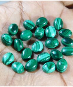 4x3mm malachite oval