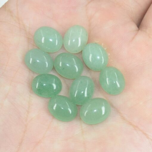 4x3mm green aventurine oval