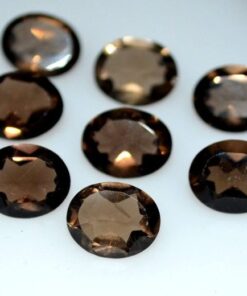 4x3mm smoky quartz oval cut