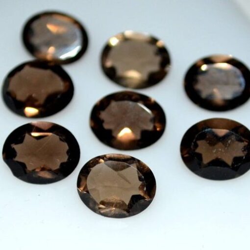 4x3mm smoky quartz oval cut