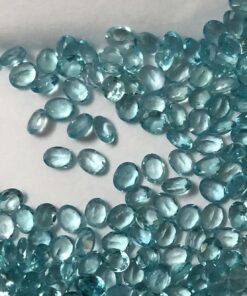 4x3mm blue apatite oval cut