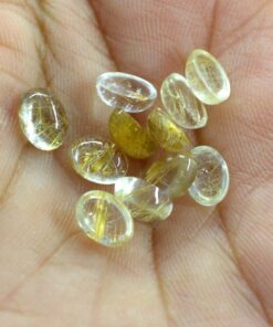 5x3mm golden rutile oval