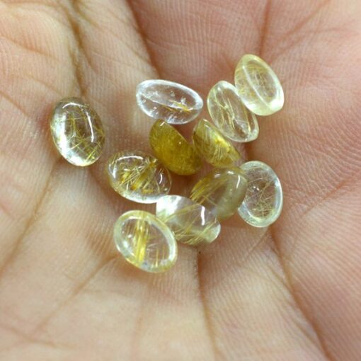 5x3mm golden rutile oval