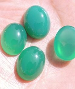 5x3mm green chalcedony oval