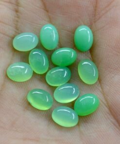 5x3mm chrysoprase oval