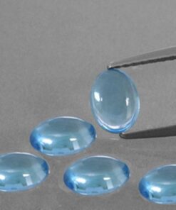 5x3mm swiss blue topaz oval