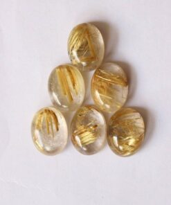 5x4mm golden rutile oval