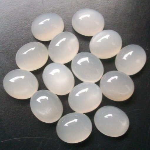 5x4mm white moonstone oval