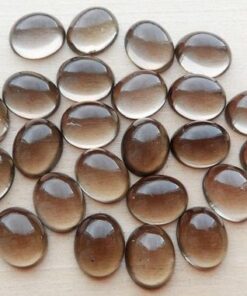 5x4mm smoky quartz oval