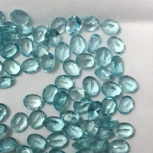 5x4mm blue apatite oval cut