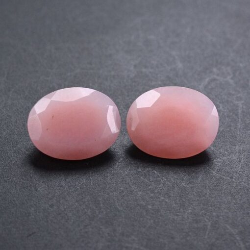 5x4mm pink opal oval cut