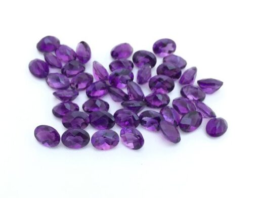 5x4mm african amethyst oval cut