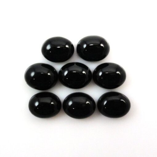 5x4mm black spinel oval