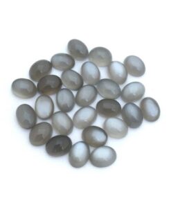 6x4mm gray moonstone oval