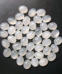6x4mm white moonstone oval