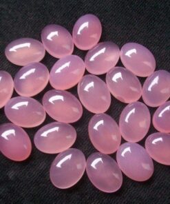 6x4mm pink chalcedony oval