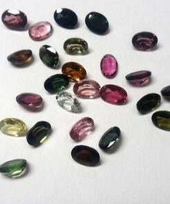 6x4mm multi tourmaline oval cut