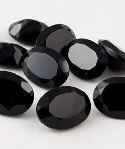 6x4mm black spinel oval cut