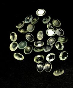 6x4mm prehnite oval cut