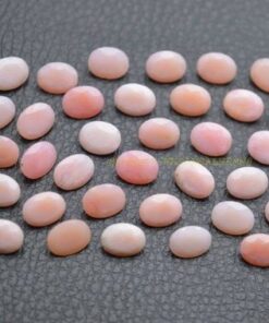 6x4mm pink opal oval cut