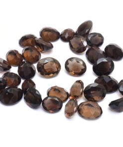 6x8mm smoky quartz oval cut