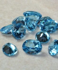 6x8mm swiss blue topaz oval cut