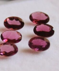 6x8mm pink tourmaline oval cut