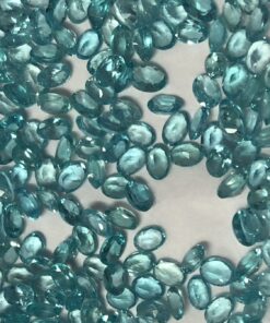 6x8mm blue apatite oval cut