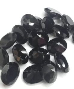 6x8mm black spinel oval cut