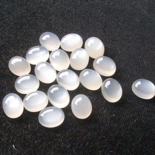 7x5mm white moonstone oval