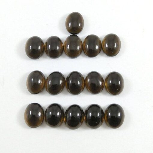 7x5mm smoky quartz oval