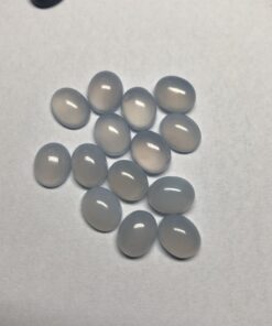 7x5mm blue chalcedony oval