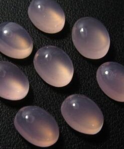 7x5mm pink chalcedony oval