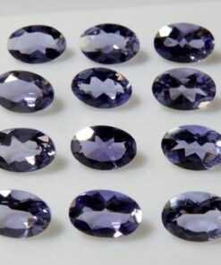 7x5mm iolite oval cut