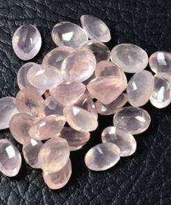 7x5mm rose quartz oval cut