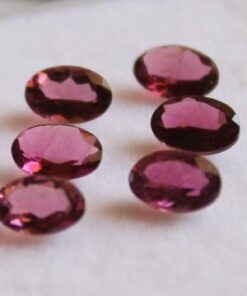 7x5mm pink tourmaline oval cut