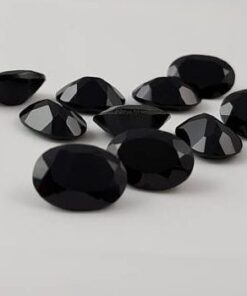 7x5mm black spinel oval cut