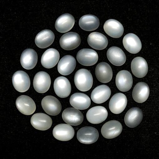 8x10mm white moonstone oval