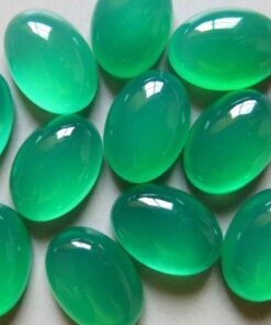 8x10mm green chalcedony oval