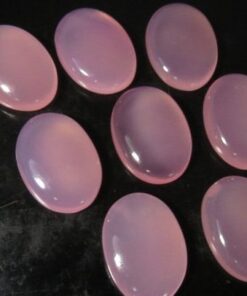 8x10mm pink chalcedony oval