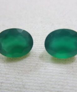 8x10mm green onyx oval cut